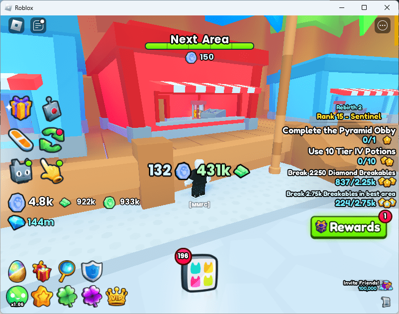 Shiny Relic in Area 89, Theme Park, within the middle red booth on the right side.