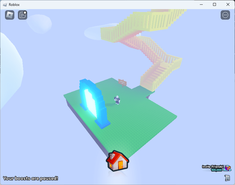 The Stairway to Heaven is a hidden area on the right side of Area 91, Cloud Garden. Walk into the waterfall on the right side in the clouds to reach it.